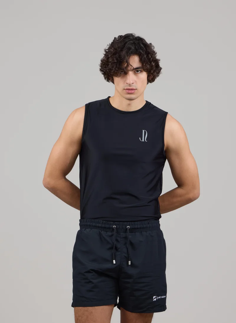 Just Nature Black Sleeveless Rashguard for Men | Best Price UAE